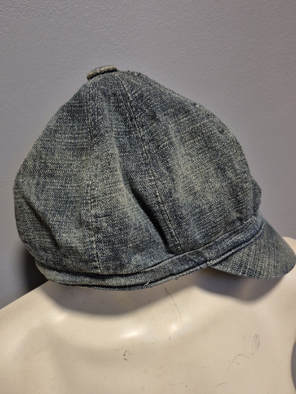 Vintage Kangol Red Label Denim Spitfire Cap Size S
